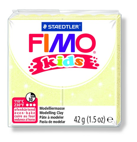 FIMO kids полимер. глина д/детей (перламутровый светло-желтый) уп. 42 гр. FIMO kids полимер. глина д/детей (перламутровый светло-желтый) уп. 42 гр.
