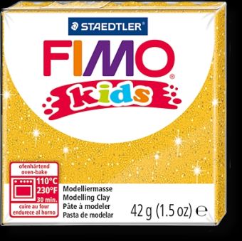 FIMO kids полимер. глина д/детей (блестящий золотой) уп. 42 гр. FIMO kids полимер. глина д/детей (блестящий золотой) уп. 42 гр.