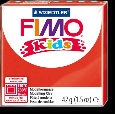 FIMO kids полимер. глина д/детей (красный) уп. 42 гр. FIMO kids полимер. глина д/детей (красный) уп. 42 гр.