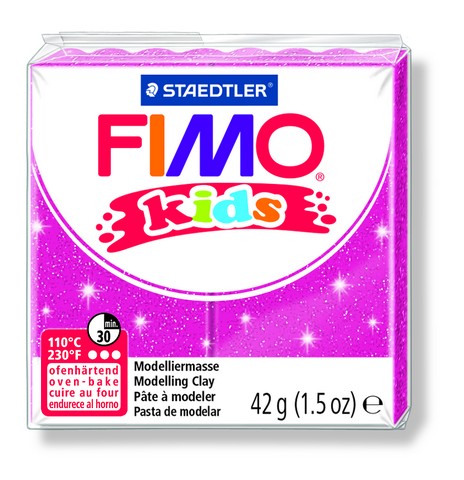 FIMO kids полимер. глина д/детей (блестящий розовый) уп. 42 гр. FIMO kids полимер. глина д/детей (блестящий розовый) уп. 42 гр.