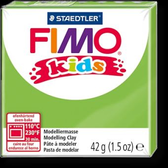 FIMO kids полимер. глина д/детей (светло-зеленый) уп. 42 гр. FIMO kids полимер. глина д/детей (светло-зеленый) уп. 42 гр.