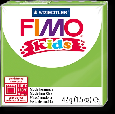 FIMO kids полимер. глина д/детей (светло-зеленый) уп. 42 гр. FIMO kids полимер. глина д/детей (светло-зеленый) уп. 42 гр.