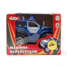 МАШИНА-ПЕРЕВЕРТЫШ "ИГРАЕМ ВМЕСТЕ" ПОЛИЦИЯ ПАТРУЛЬ НА БАТ. 683/685/686/688 В КОР. 14*10СМ в кор.48шт