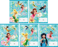 Тетради 12л. клетка "Disney" Феи 5 диз.в асс. Тетради 12л. клетка "Disney" Феи 5 диз.в асс.