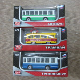 ГОРОДСКОЙ ТРАНСПОРТ "ТЕХНОПАРК" МЕТАЛЛ. 1:72, В АССОРТ. В КОР. В ДИСПЛЕЕ УП-36ШТ в кор.2*4уп ГОРОДСКОЙ ТРАНСПОРТ "ТЕХНОПАРК" МЕТАЛЛ. 1:72, В АССОРТ. В КОР. В ДИСПЛЕЕ УП-36ШТ в кор.2*4уп