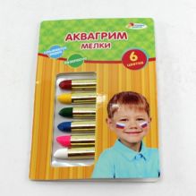 АКВАГРИМ МЕЛКИ "MULTIART" 6 ЦВЕТОВ В ПЛАСТ. в кор.6*24шт