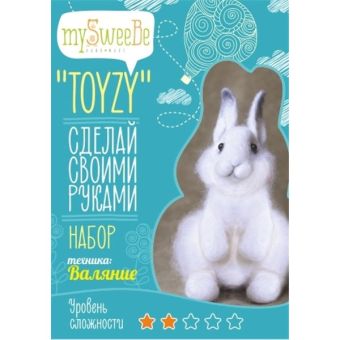 Набор TOYZY "Зайка" - техника валяние Набор TOYZY "Зайка" - техника валяние