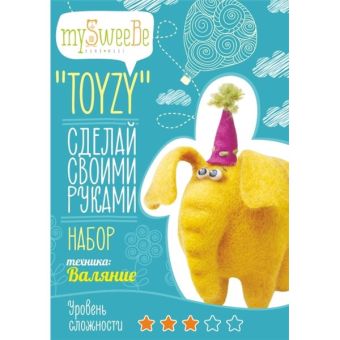 Набор TOYZY "Слон" - техника валяние Набор TOYZY "Слон" - техника валяние
