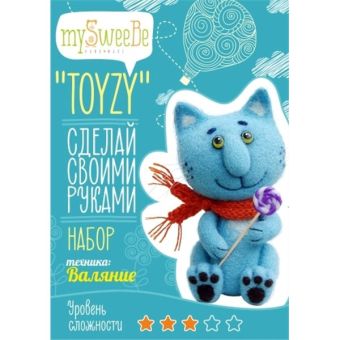 Набор TOYZY "Синий кот" - техника валяние Набор TOYZY "Синий кот" - техника валяние