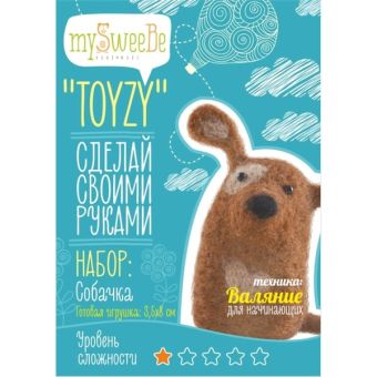 

Набор TOYZY "Собачка" начальный - техника валяние