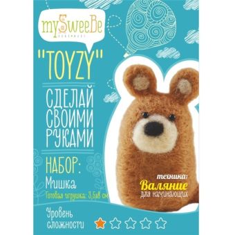 

Набор TOYZY "Мишка" начальный - техника валяние