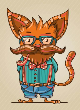 Блокнот для записей "Кот-хипстер" (А6) Блокнот для записей "Кот-хипстер" (А6)