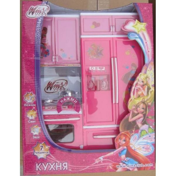 КУХНЯ "ИГРАЕМ ВМЕСТЕ" "WINX" НА БАТ СВЕТ+ЗВУК, С АКСЕСС., 7 ПРЕДМ. В КОР. 27*10*38СМ в кор.2*12шт КУХНЯ "ИГРАЕМ ВМЕСТЕ" "WINX" НА БАТ СВЕТ+ЗВУК, С АКСЕСС., 7 ПРЕДМ. В КОР. 27*10*38СМ в кор.2*12шт