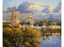 Живопись на холсте 40*50 см. В последних лучах заката (071-AB)