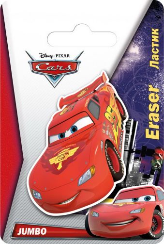 Jumbo ластик фигурный Размер 12 х 8 х 1 см Упак. 40/400 шт.Cars Jumbo ластик фигурный Размер 12 х 8 х 1 см Упак. 40/400 шт.Cars
