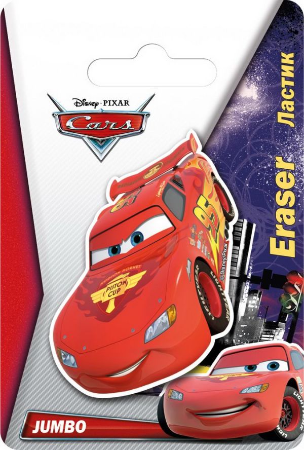 Jumbo ластик фигурный Размер 12 х 8 х 1 см Упак. 40/400 шт.Cars Jumbo ластик фигурный Размер 12 х 8 х 1 см Упак. 40/400 шт.Cars