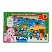 НАСТОЛЬНАЯ 3D ИГРА-ХОДИЛКА "УМКА" "ЛУНТИК" в кор.22шт