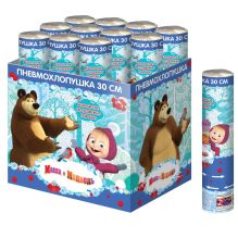 Хлопушка машины сказки 30 см, бумага+фольга звезды