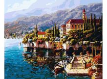 Живопись на холсте 40*50 см. Варенна. Италия (370-AB)