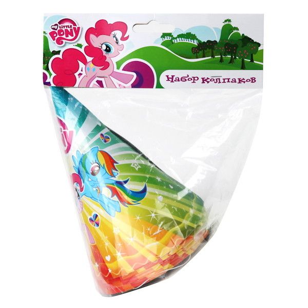 КОЛПАК "ВЕСЁЛЫЙ ПРАЗДНИК" ДИЗАЙН MY LITTLE PONY В ПАК. (РУСС. УП.) УП-6ШТ в кор.6*24уп КОЛПАК "ВЕСЁЛЫЙ ПРАЗДНИК" ДИЗАЙН MY LITTLE PONY В ПАК. (РУСС. УП.) УП-6ШТ в кор.6*24уп