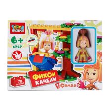 КОНСТРУКТОР "ГОРОД МАСТЕРОВ" ФИКСИКИ "КАЧЕЛИ СИМКИ", 70ДЕТ., В РУСС. КОР. в кор.64шт
