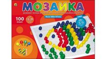 МОЗАИКА ПЛАСТИКОВАЯ. 100 фишек, диаметр 13 и 20 мм (Арт. М-0172)