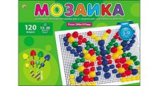 МОЗАИКА ПЛАСТИКОВАЯ. 120 фишек, диаметр 13 и 20 мм (Арт. М-0173)