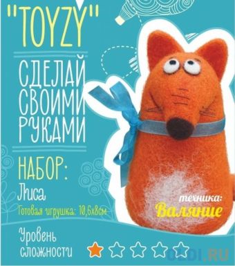 Набор TOYZY "Лиса" Валяние Начальный Набор TOYZY "Лиса" Валяние Начальный