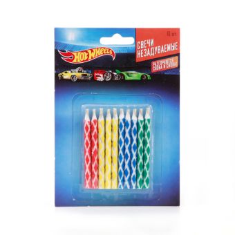 НАБОР ИЗ 10-И СВЕЧЕЙ ДЛЯ ТОРТА (МАГИЧЕСКИЕ) "ВЕСЕЛЫЙ ПРАЗДНИК" HOT WHEELS. в кор.6*24наб НАБОР ИЗ 10-И СВЕЧЕЙ ДЛЯ ТОРТА (МАГИЧЕСКИЕ) "ВЕСЕЛЫЙ ПРАЗДНИК" HOT WHEELS. в кор.6*24наб