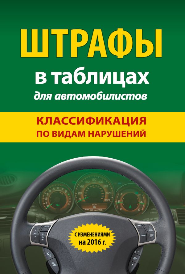 Штрафы в таблицах для автомобилистов с изм. на 2016 год (классификация по видам нарушений) Штрафы в таблицах для автомобилистов с изм. на 2016 год (классификация по видам нарушений)