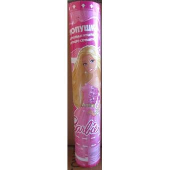 Хлопушка "Веселый Праздник" Barbie, 30См Пневмо В Кор.100Шт Хлопушка "Веселый Праздник" Barbie, 30См Пневмо В Кор.100Шт