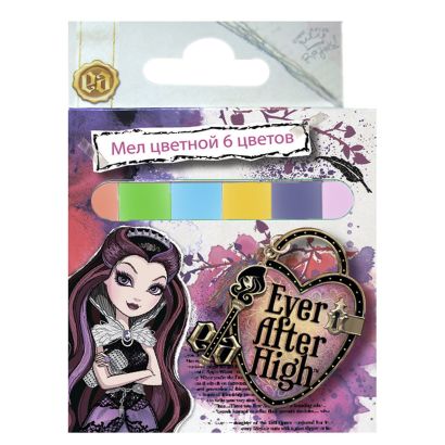 Мел  цветной "Ever After High", 6 шт.в упаковке, европодвес - фото 1