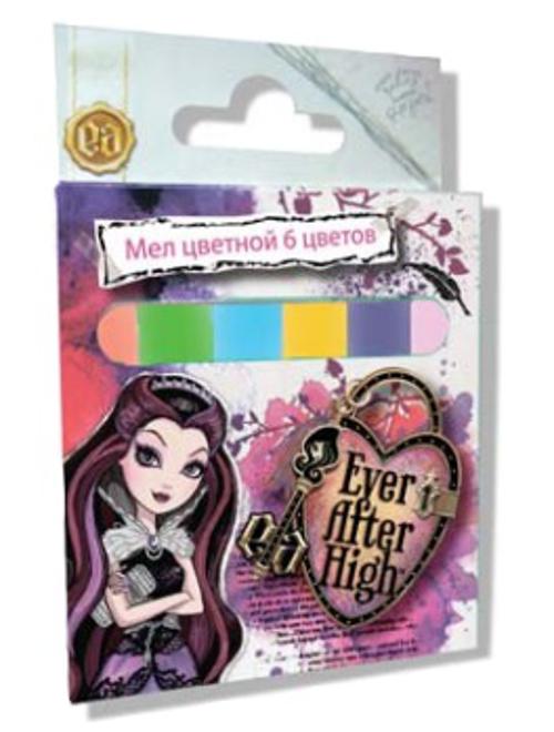 Мелки цветные JUMBO 6 шт "Ever After High" в картонной упаковке с европодвесом Мелки цветные JUMBO 6 шт "Ever After High" в картонной упаковке с европодвесом