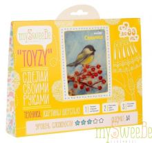 Набор TOYZY "Синичка" - картина из шерсти