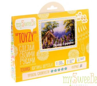 

Набор TOYZY "Домик в деревне" - картина из шерсти
