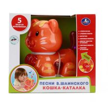 КАТАЛКА-КОШКА "УМКА" НА БАТ. СВЕТ+ЗВУК, РУССИФИЦ. (5 ПЕСЕН В.ШАИНСКОГО ИЗ М/Ф) В КОР. в кор.2*12шт