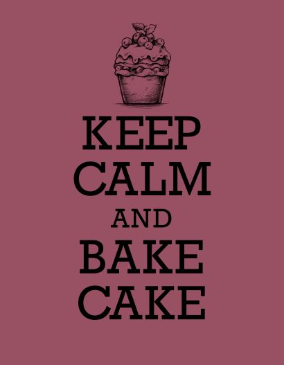 Книга для записи рецептов. KEEP CALM and BAKE CAKE - фото 1