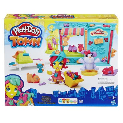 Игровой набор для лепки Play-Doh Город. Магазинчик домашних питомцев - фото 1