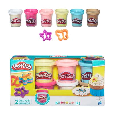 Play-Doh Пластилин: Набор из 6 баночек платилина с конфетти (B3423) - фото 1