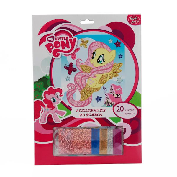 НАБОР Д/ТВОРЧЕСТВА "MULTIART" АППЛИКАЦИЯ ИЗ ФОЛЬГИ, MY LITTLE PONY НА КАРТ. (РУСС. УП.) в кор.4*24шт НАБОР Д/ТВОРЧЕСТВА "MULTIART" АППЛИКАЦИЯ ИЗ ФОЛЬГИ, MY LITTLE PONY НА КАРТ. (РУСС. УП.) в кор.4*24шт