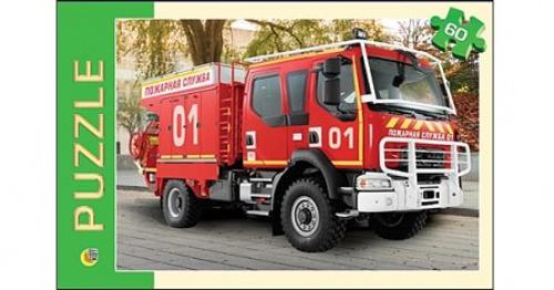 ПАЗЛЫ 60 элементов. ПОЖАРНАЯ МАШИНА (Арт. П60-0974) ПАЗЛЫ 60 элементов. ПОЖАРНАЯ МАШИНА (Арт. П60-0974)