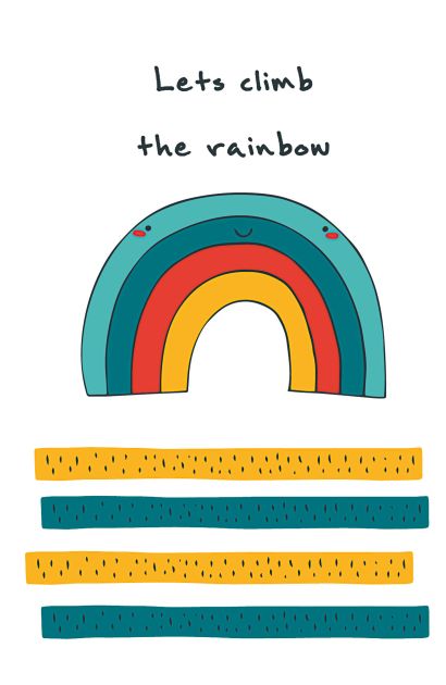 Блокнот для записей "Let's climb the rainbow" (А5) - фото 1