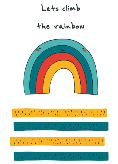 Блокнот для записей "Let's climb the rainbow" (А6) - фото 1