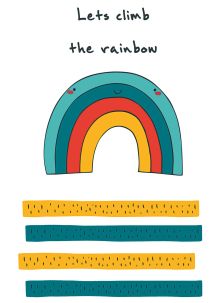 Блокнот для записей "Let's climb the rainbow" (А6)