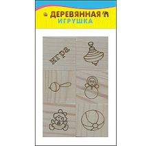 ИГРУШКА ДЕРЕВЯН. МОИ ПЕРВЫЕ АССОЦИАЦИИ на кубиках. Развивающая игра № 2 (6 куб.) (Арт. К06-6060)