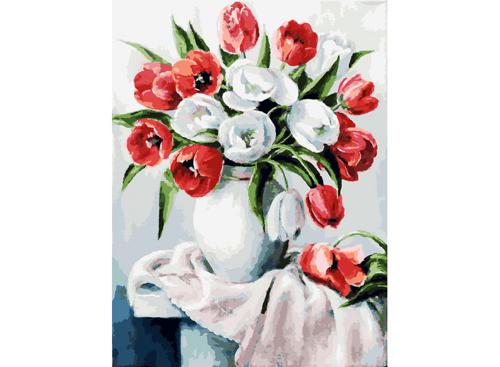 

Живопись на холсте 30*40 см. Красные и белые (070-AS)