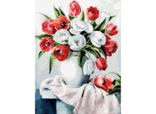 Живопись на холсте 30*40 см. Красные и белые (070-AS)