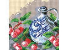 Мозаичные картины . Кувшин и вишня (043-ST-PS)