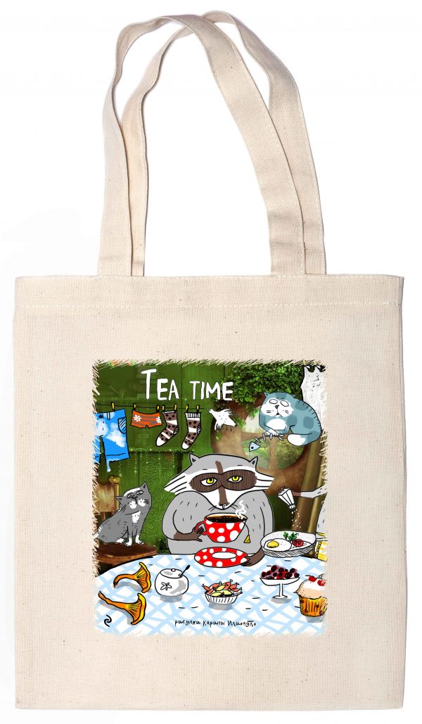 Сумка. Tea time (35х39см, ручки 53см) Сумка. Tea time (35х39см, ручки 53см)