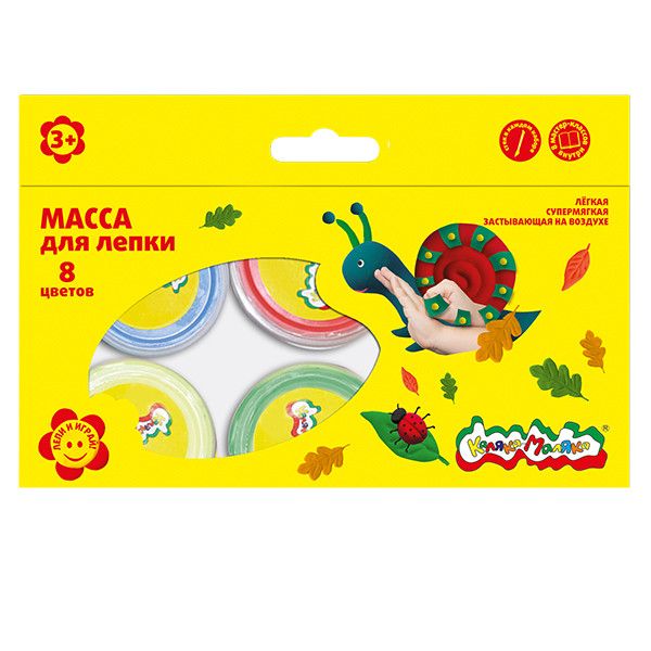 Масса д/лепки Каляка-Маляка 8 цв. 14 г карт.уп. 3+ Масса д/лепки Каляка-Маляка 8 цв. 14 г карт.уп. 3+